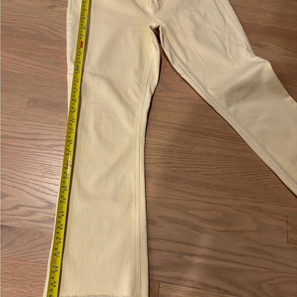J. Jill Cropped High Waisted Yellow Jeans Size 4 - Picture 8 of 10